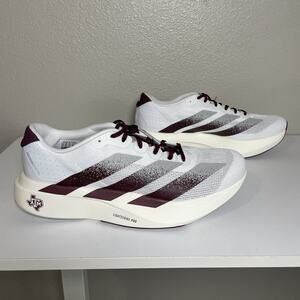 Men's Adidas Adizero EVO SL Texas A&M Running Shoes JQ4566 Size 10